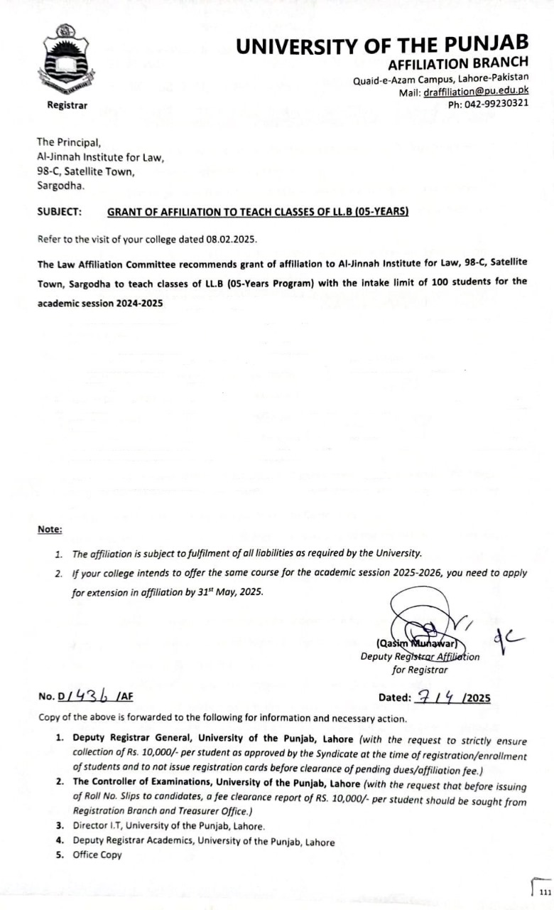 Approval Letter